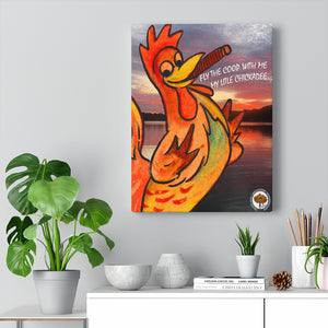 Red Rhett Rooster Canvas
