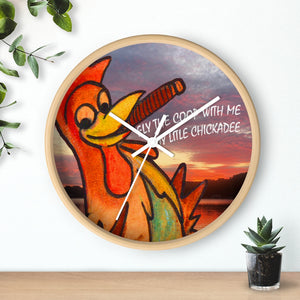 Red Rhett Rooster 10" Wall Clock